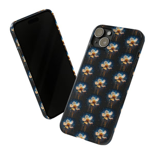 Pixelated Data Flower - iPhone Cases