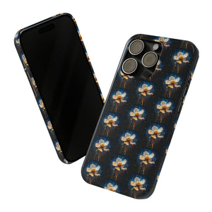 Pixelated Data Flower - iPhone Cases