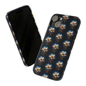 Pixelated Data Flower - iPhone Cases