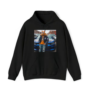 SWAGGY DOG CARTOON WITH CAR Hoodie