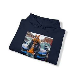 SWAGGY DOG CARTOON WITH CAR Hoodie