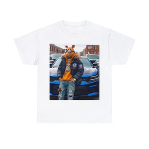 SWAGGY DOG CARTOON WITH CAR T-SHIRT