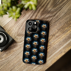 Pixelated Data Flower - iPhone Cases