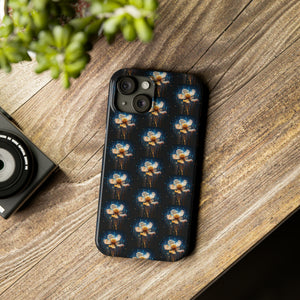 Pixelated Data Flower - iPhone Cases