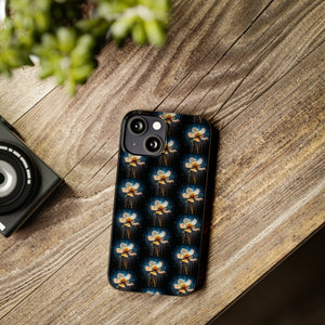 Pixelated Data Flower - iPhone Cases