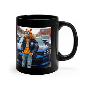 SWAGGY DOG CARTOON WITH CAR Coffee Mug