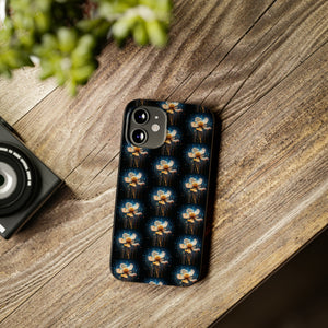 Pixelated Data Flower - iPhone Cases