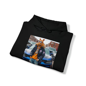 SWAGGY DOG CARTOON WITH CAR Hoodie