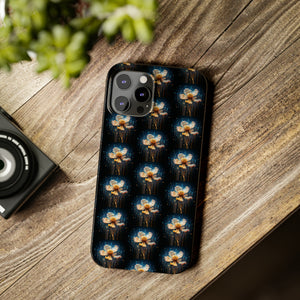 Pixelated Data Flower - iPhone Cases