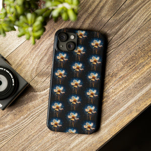 Pixelated Data Flower - iPhone Cases