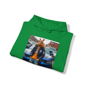 SWAGGY DOG CARTOON WITH CAR Hoodie