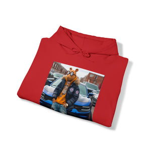 SWAGGY DOG CARTOON WITH CAR Hoodie