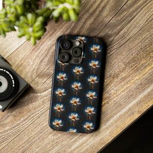 Pixelated Data Flower - iPhone Cases